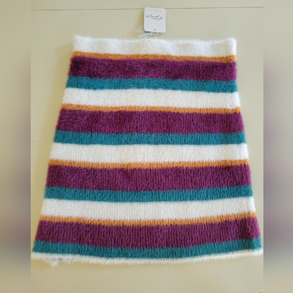 NWT Womens Free People Ciara Sweater Mini in Fig Jam Combo Mini Skirt Size XS - Picture 7 of 8